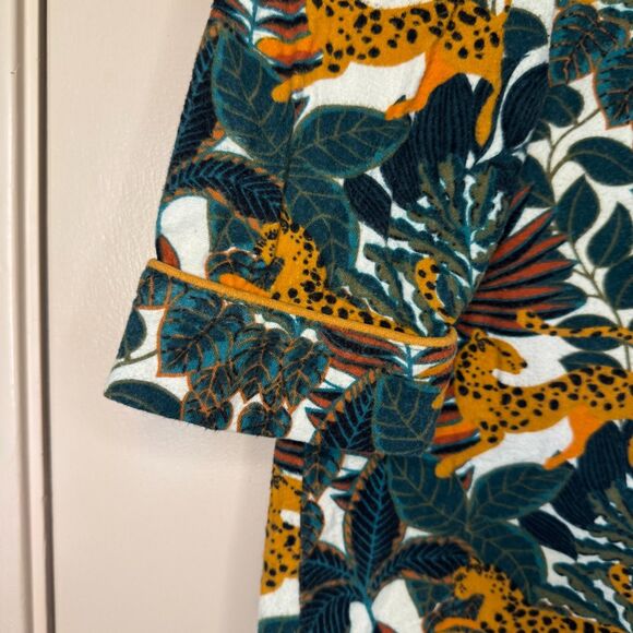 WORLD MARKET women's size small medium S M Jaguar Jungle flannel pj pajama set - Picture 9 of 16